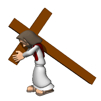 0 je sus portant sa croix