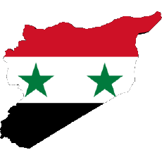 90667 drapeaux asie syrie carte