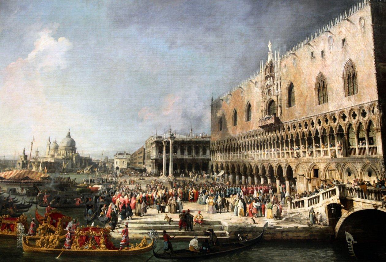 Canaletto reception of the french ambassador in venice 1726 1727