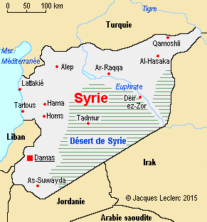 Carte de syrie