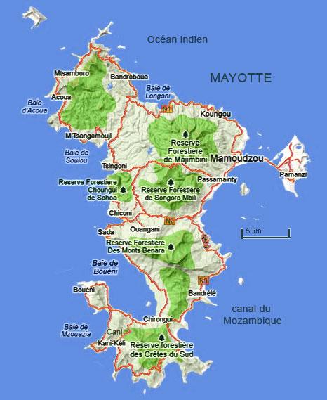 Mayotte carte