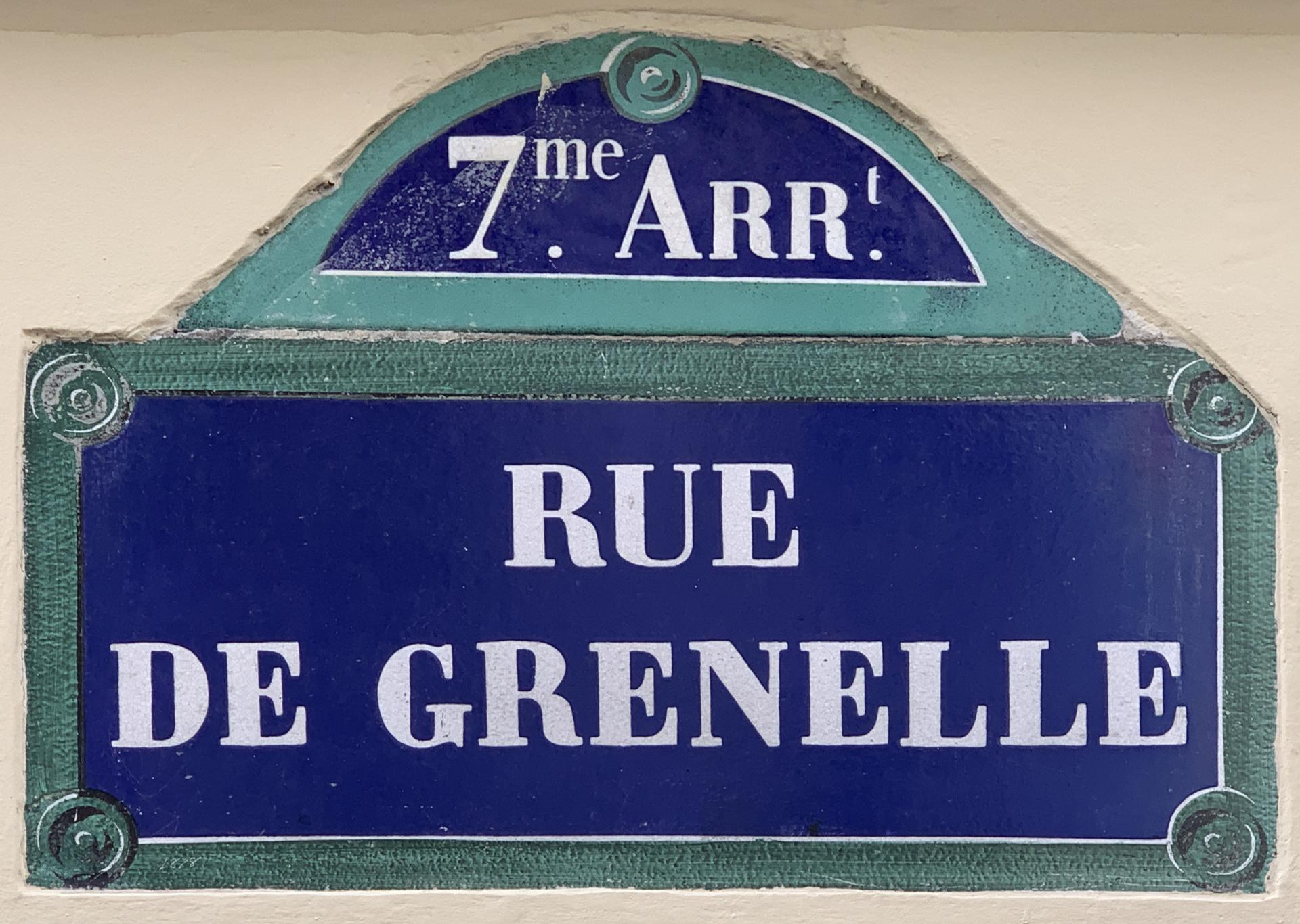 Plaque rue grenelle paris vii fr75 2021 08 07 1
