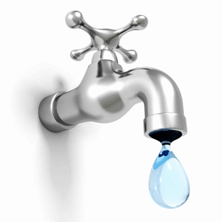 Robinet eau goutte