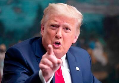 Trump menacant